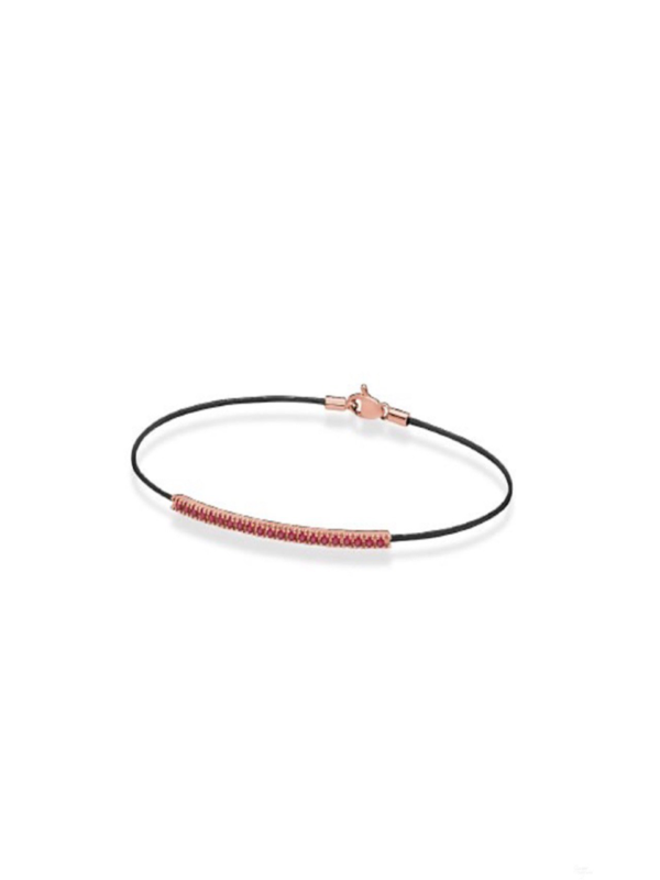 Bracciale in Oro Rosa18kt con rubini