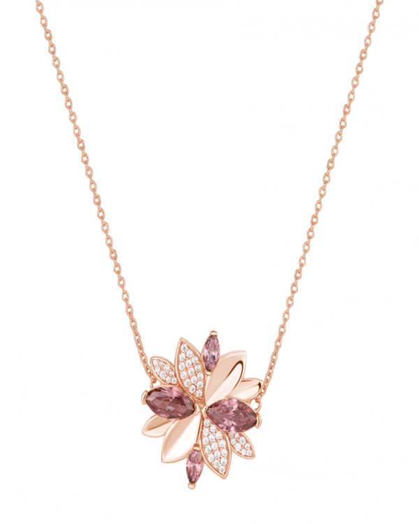 Collana fiore rose gold